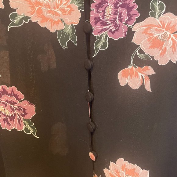 COPY - VGUC Size 1 Torrid Harper Challis Button-Up Rayon Blouse with ¾ Sleeves … - Picture 5 of 14